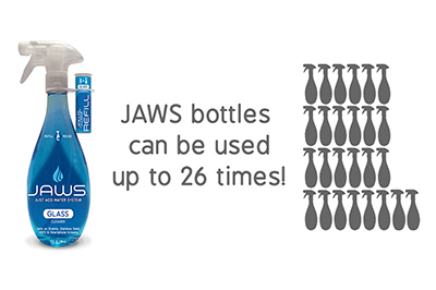 Reusable JAWS Bottles Save Money & Reduce Plastic