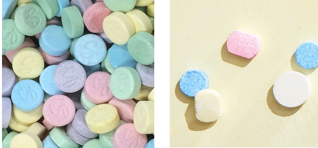 Colorful Cleaning Tablets or Hard Candies. Can You Tell the Difference?       