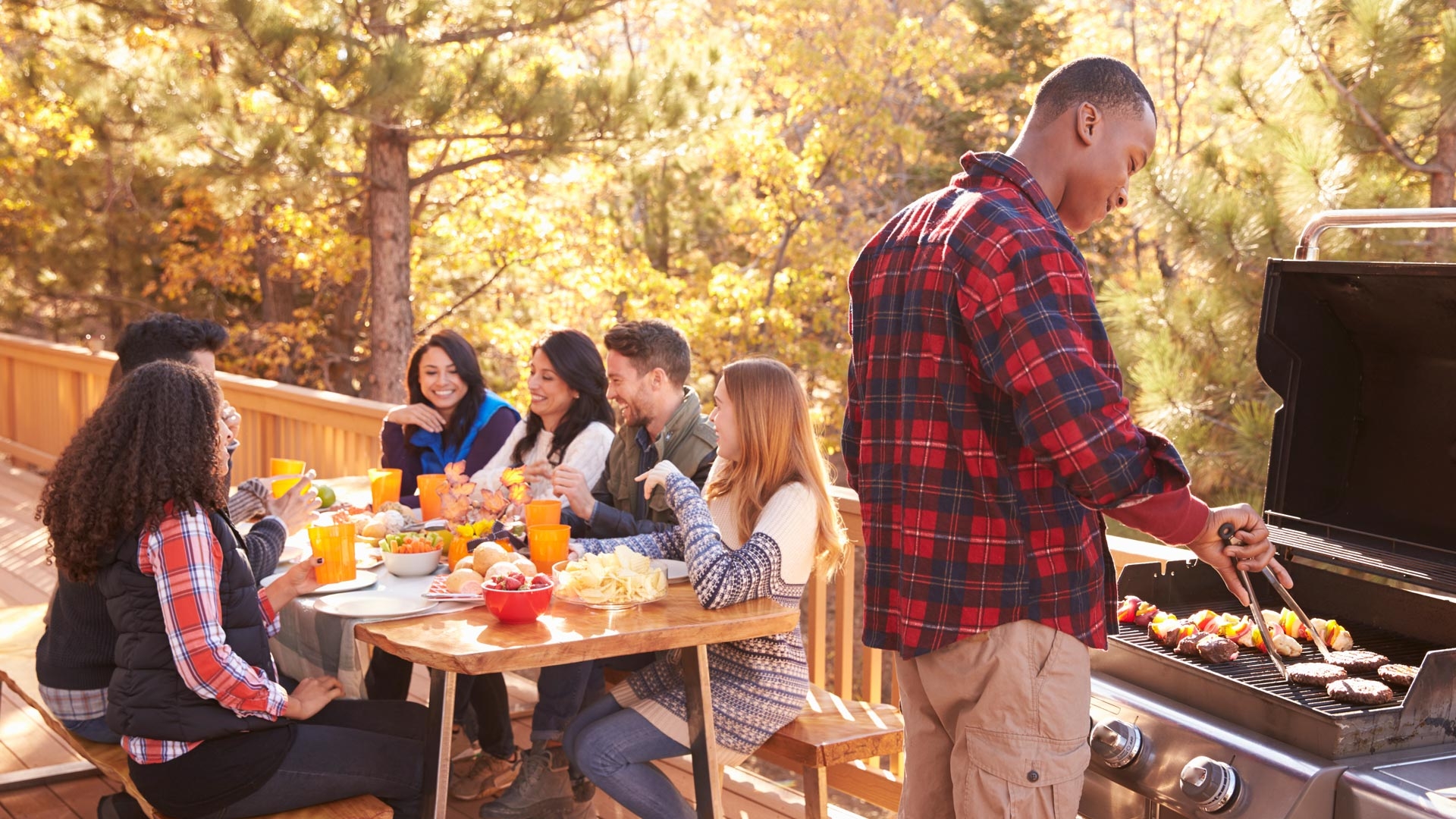 Fall Patio Barbeque