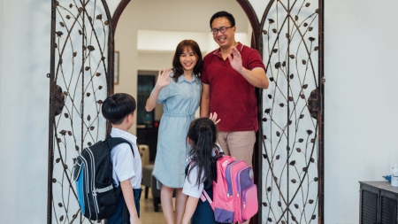 back to school family